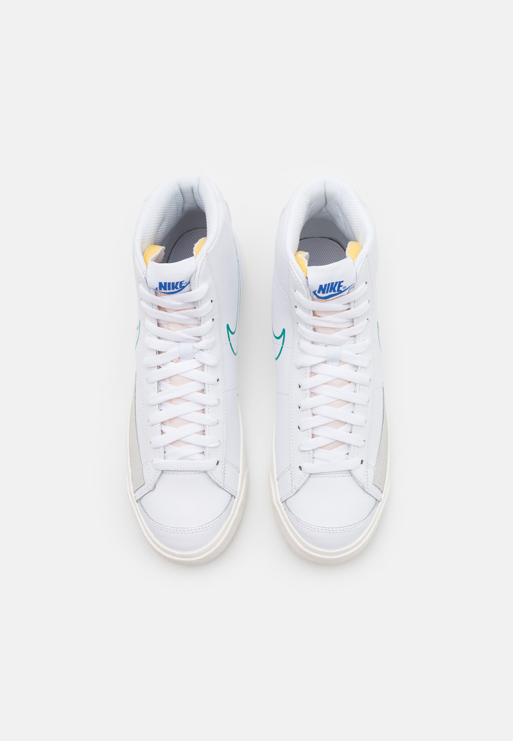nike blazer mid white green