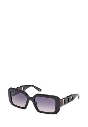 Guess IN INIETTATO PER - Occhiali da sole - nero lucido grigio fumo sfumato