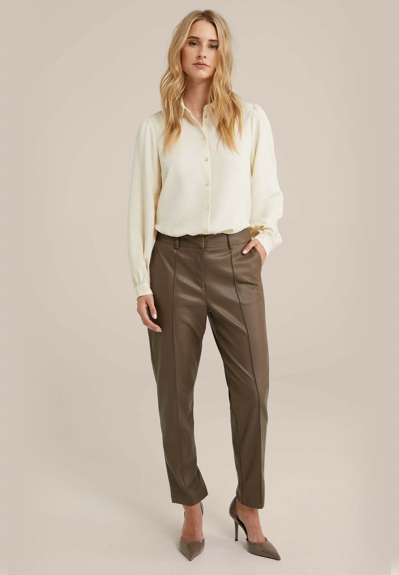 WE Fashion Broek lichtbruin