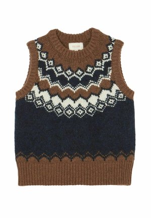 REGULAR FIT - LOWRY FAIR ISLE  - Strickpullover - cream navy
