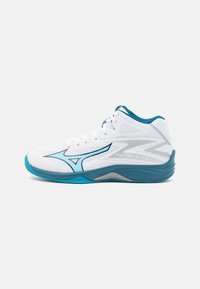 Mizuno - THUNDER BLADE Z MID - Volejbalové boty - white/moroccan blue/silver Miniatura obrázku 1