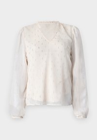 ONLIVY V NECK - Camicetta - whitecap gray