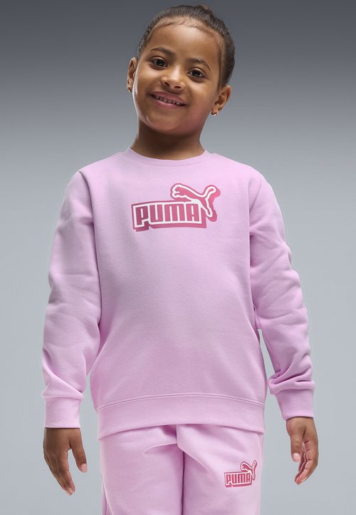 PUMA ESSENTIALS LOGO LAB CREW TRAININGSANZUG UNISEX SET - Tracksuit - mauve glow — foto 3