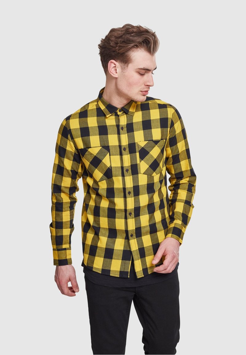 Urban Classics CHECKED - Chemise - honey/black