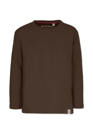 Langærmet T-shirt - brown