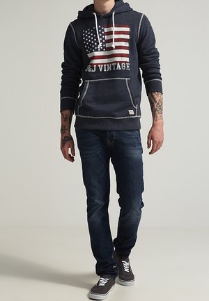 Jack & Jones, Sweat à capuche - mottled dark blue