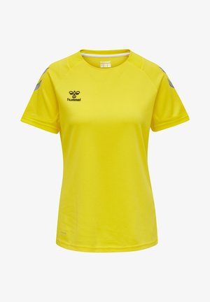 Hummel, LEAD WOMEN - T-shirt con stampa - blazing yellow