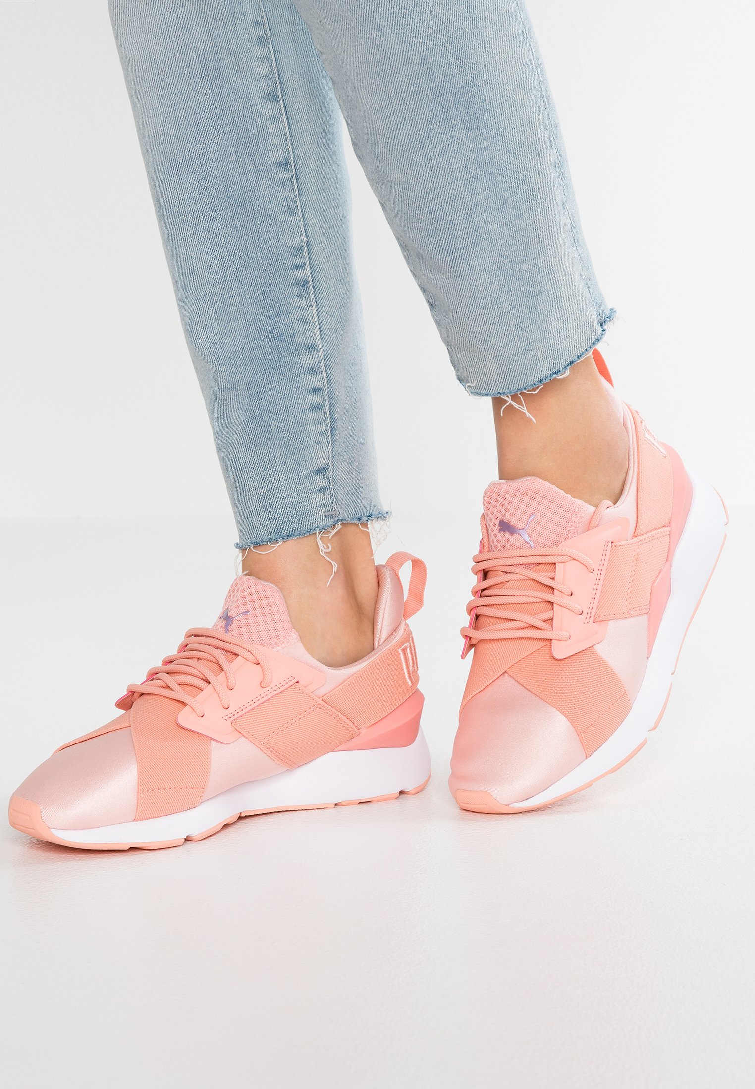 puma pink muse trainers