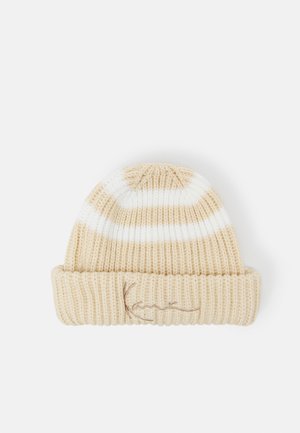 Karl Kani SIGNATURE FISHERMAN BEANIE  - Beanie - cream/white
