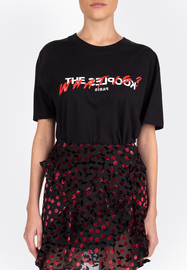MANCHES COURTES - T-shirt imprimé - black