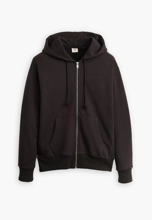 Levi's® AUTHENTIC FULL ZIP - Užtrauktuku užsegamas treningas - black agate garment dye