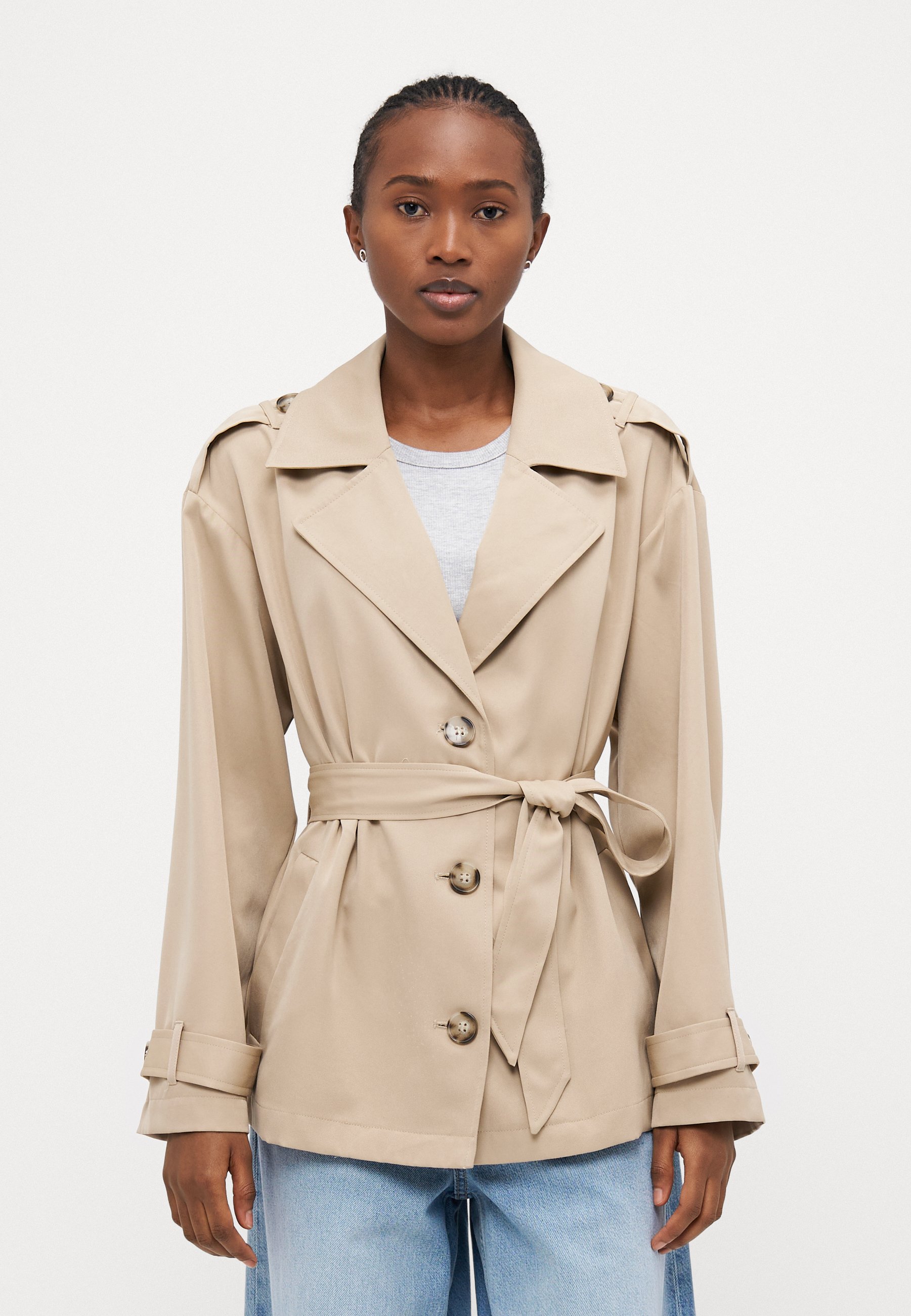 Damen Jacke Taifun Trenchcoat Rot TAIFUN Trenchcoat Damen Beige 38 M  Klassisch Freizeit