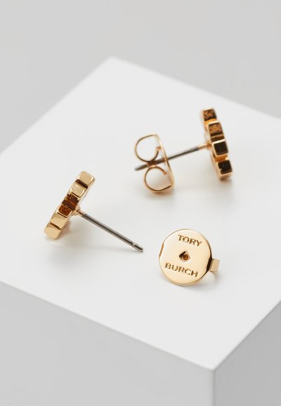 Tory Burch LOGO EARRING - Pendientes - rose gold-coloured