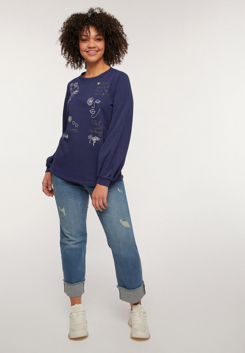 Damen Sweatshirts | Fiorella Rubino Sweatshirt blu/blau - JG15677 Damen Sweatshirts | Fiorella Rubino Sweatshirt blu/blau - JG15677