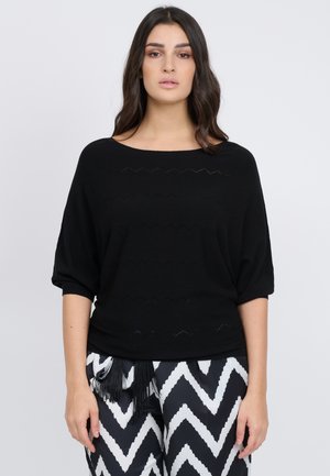 Strickpullover - black