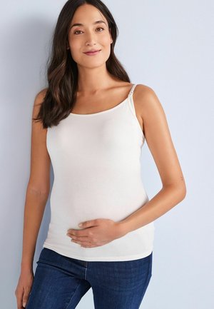 MATERNITY NURSING VEST - Linne - white