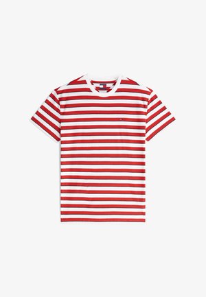 Tommy Jeans, STRIPE TEE - T-shirts med print - ancient white