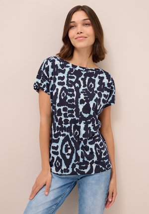 GEMUSTERTES - Print T-shirt - blau