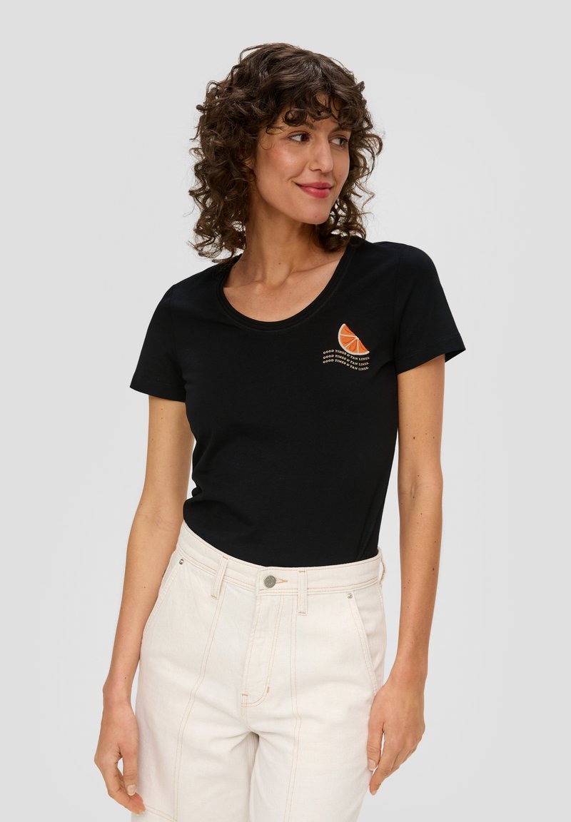 s.Oliver SLIM-FIT - T-Shirt basic - schwarz