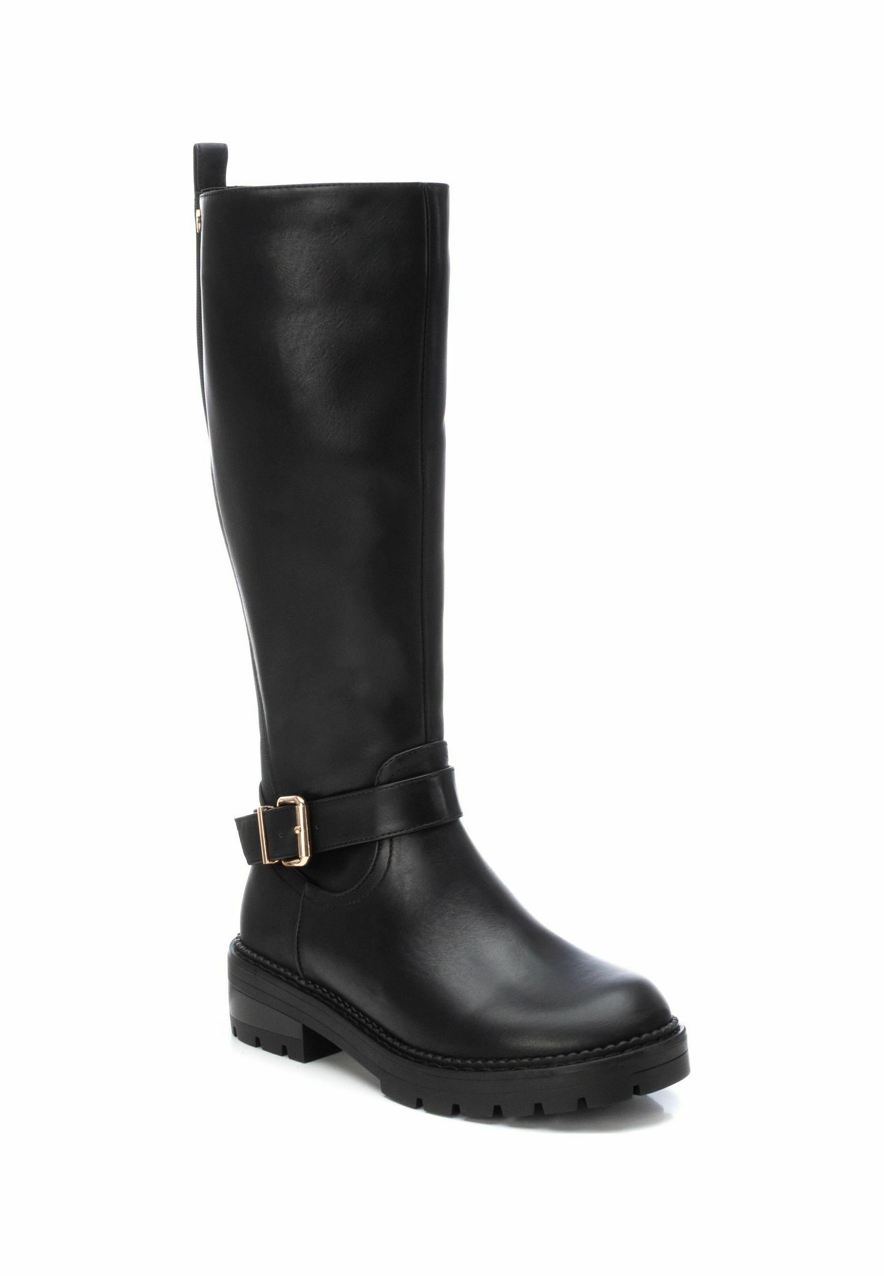 Xti 144399 Stivali Alti Al Ginocchio Donna - Tacco Basso, Suola Antiscivolo, Vegani