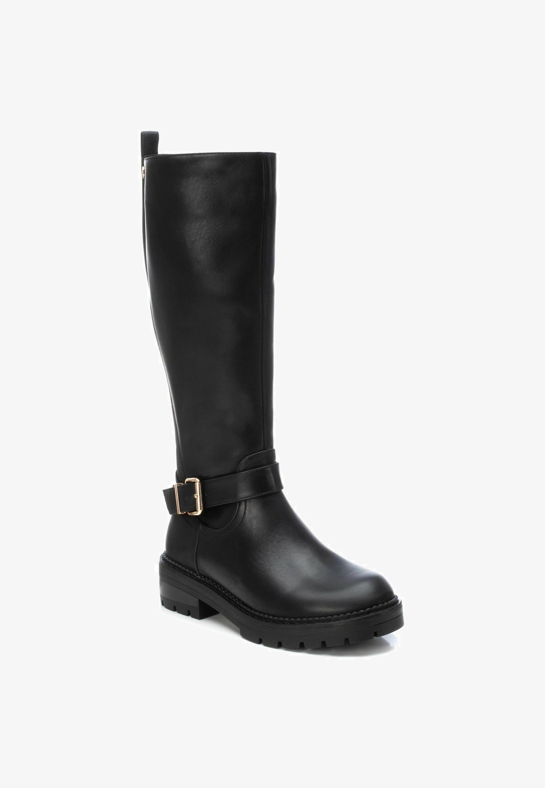 Xti 144399 Stivali Alti Al Ginocchio Donna - Tacco Basso, Suola Antiscivolo, Vegani