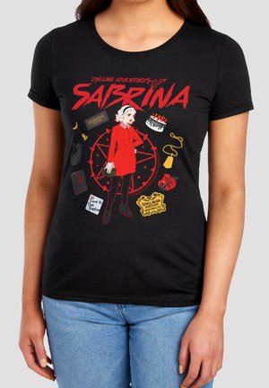 Cotton Soul, CHILLING ADVENTURES OF SABRINA/CIRCLE - Print T-shirt - black