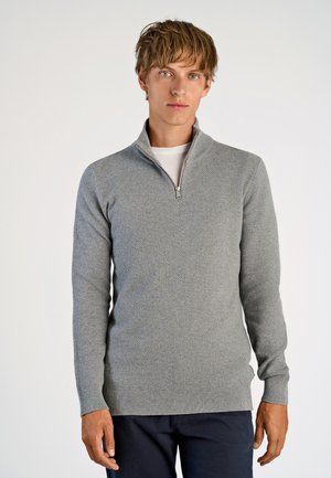 Striktrøje - dk grey