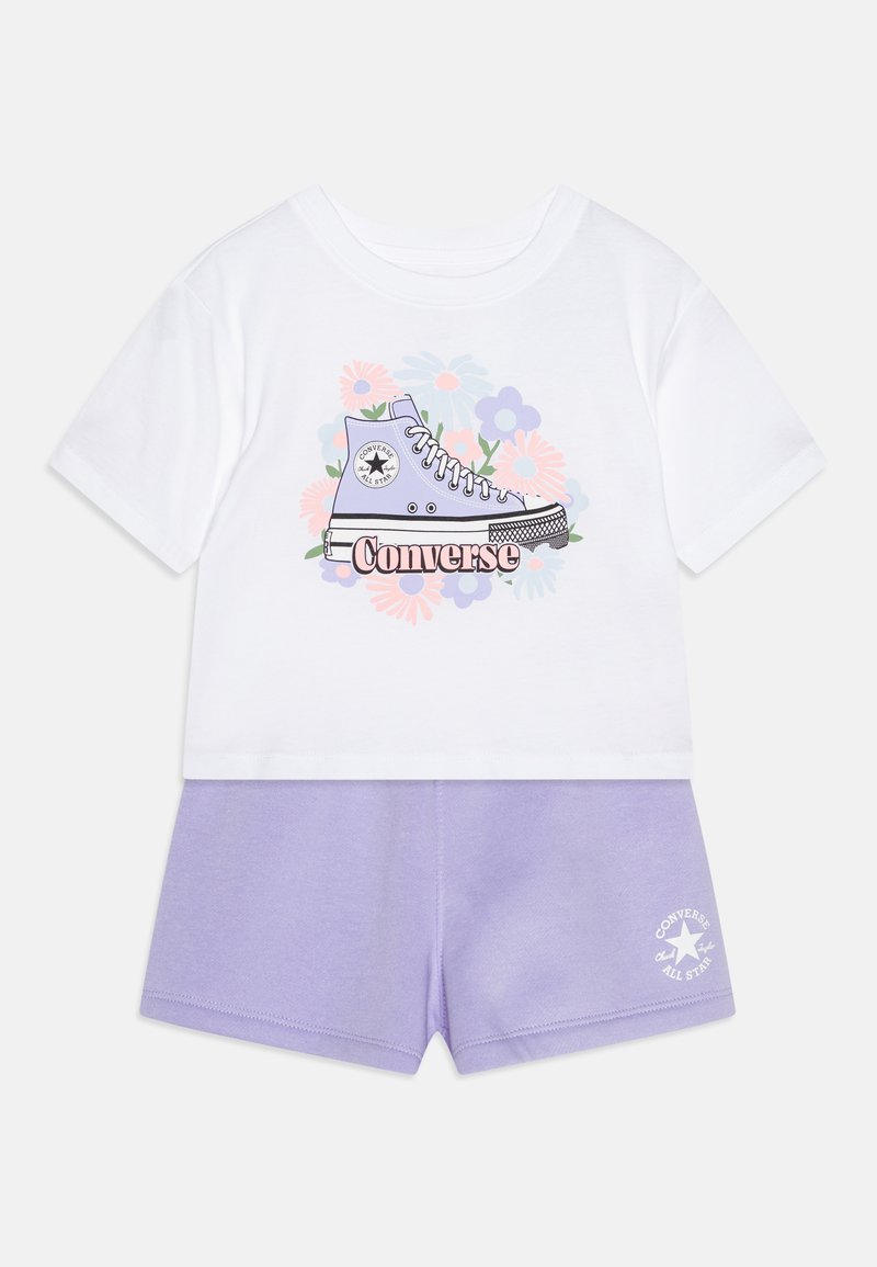 Converse - CNVG FLORAL SNEAKER TEE & SHOR - Szorty, Powiększ