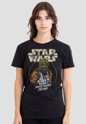 Star Wars, STAR WARS BOSSK BOUNTY HUNTER FOR HIRE - Print T-shirt - black