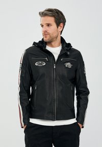 BIKER - Leren jas - black