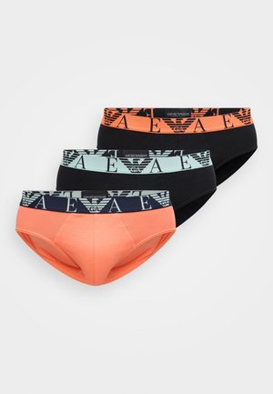 BOLD MONOGRAM BRIEF 3 PACK - Slip - black/camellia