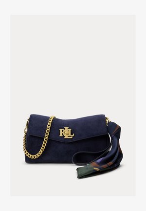 Lauren Ralph Lauren, SCARF-TRIM TURN-LOCK WRISTLET CROSSBODY - Τσάντα χιαστί - navy multi