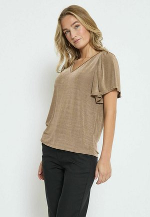 Desires BOB FLOUNCE - T-shirt con stampa - pine bark