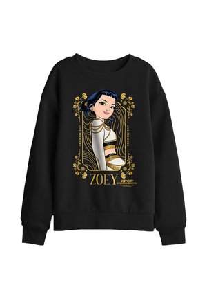NETFLIX, KPOP DEMON HUNTERS ZOEY GOLDEN FRAME UNISEX - Sweatshirt - black