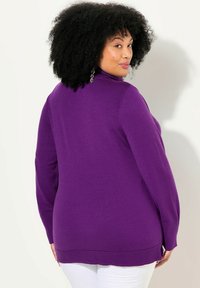 Ulla Popken ROLLKRAGEN BÜNDCHEN - Maglione - dark purple