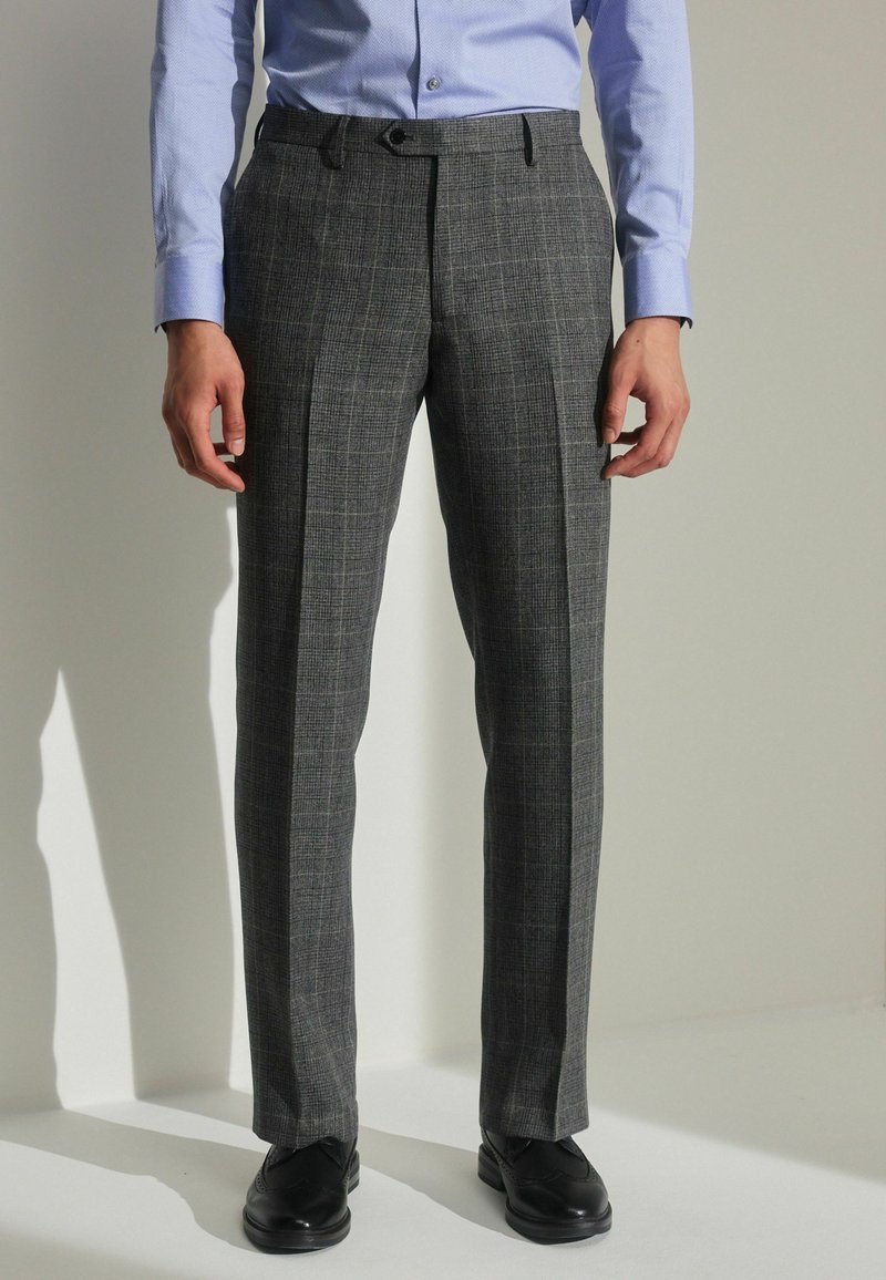 Next SLIM FIT PRINCE OF WALES CHECK - Pantalon - grey
