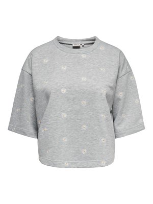 ONLY Tops ar garām piedurknēm - light grey melange