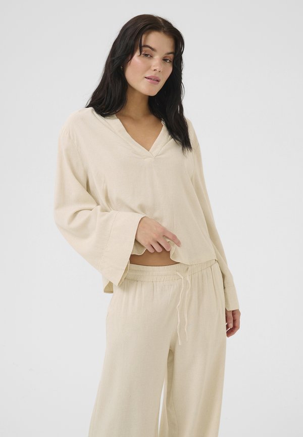 DIAS - Bluse - almond milk melange