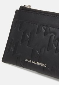 KARL LAGERFELD LOOM ZIP CARDHOLDER UNISEX - Portafoglio - black