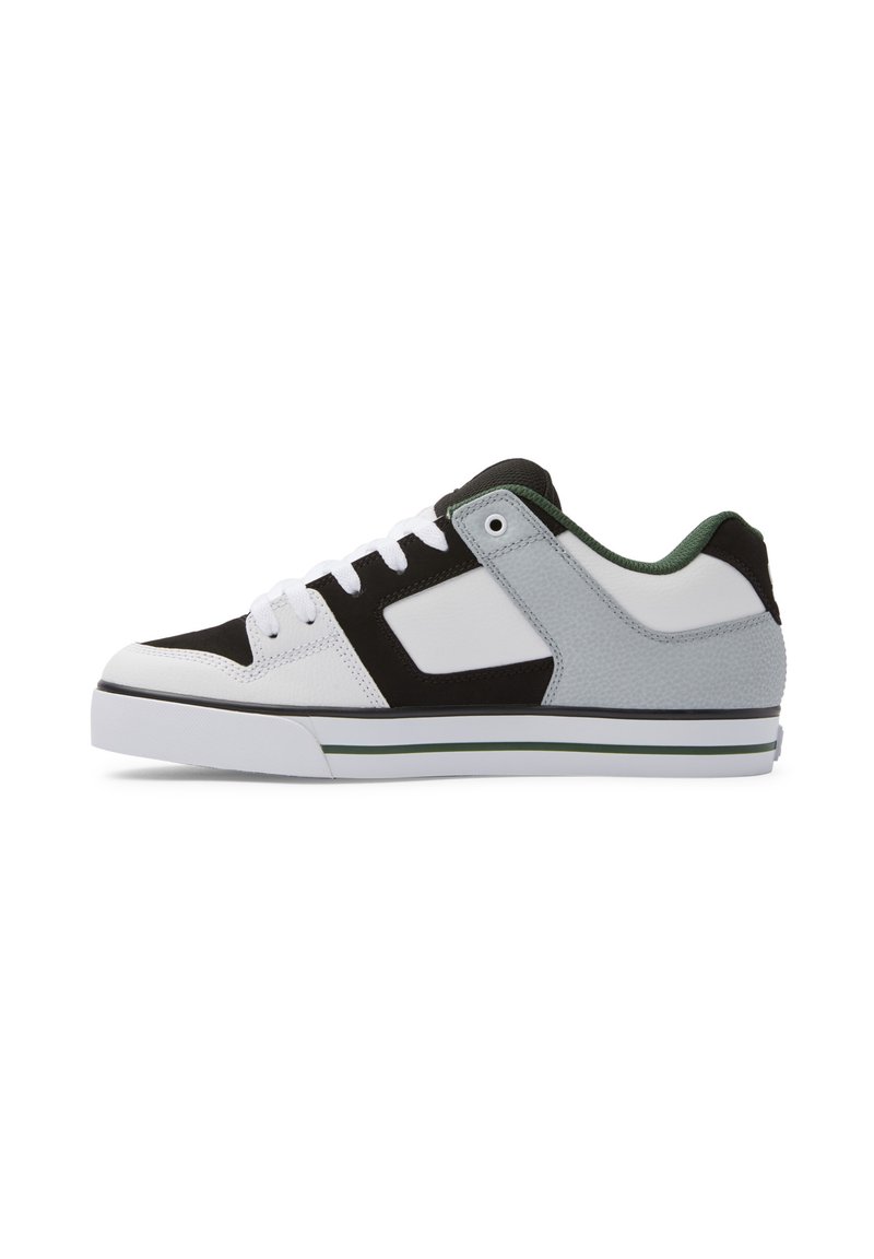 DC Shoes PURE - Sneakers - wbn white black green