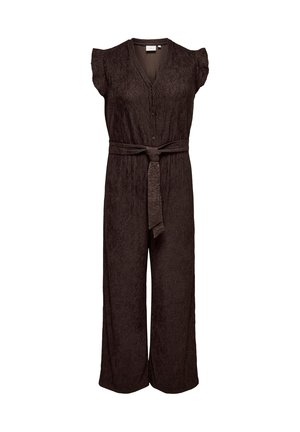 ONLY Carmakoma, JUMPSUIT CARREINA JUMPSUIT - Lühikeste varrukatega bodi - chocolate martini