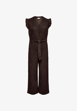ONLY Carmakoma, JUMPSUIT CARREINA JUMPSUIT - Kezeslábas - chocolate martini