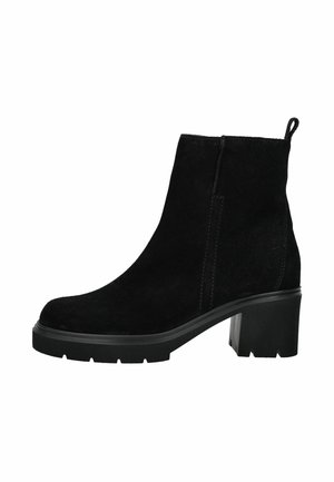 Botines con plataforma - schwarz
