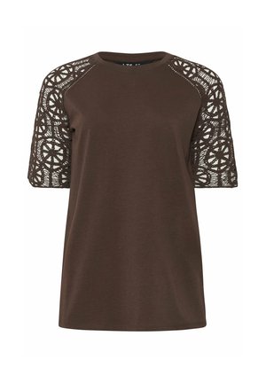 Long Tall Sally, TALL DAY TOPS - T-SHIRT/TOP - T-Shirt print - chocolate
