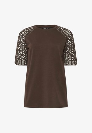 Long Tall Sally, TALL DAY TOPS - T-SHIRT/TOP - T-shirt print - chocolate