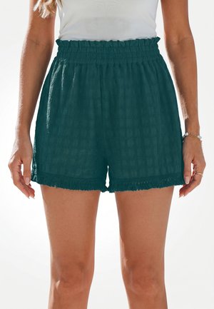 Cupshe, CHIC BEACH SHORTS FOR SUMMER GETAWAYS - Swimming shorts - evergreen