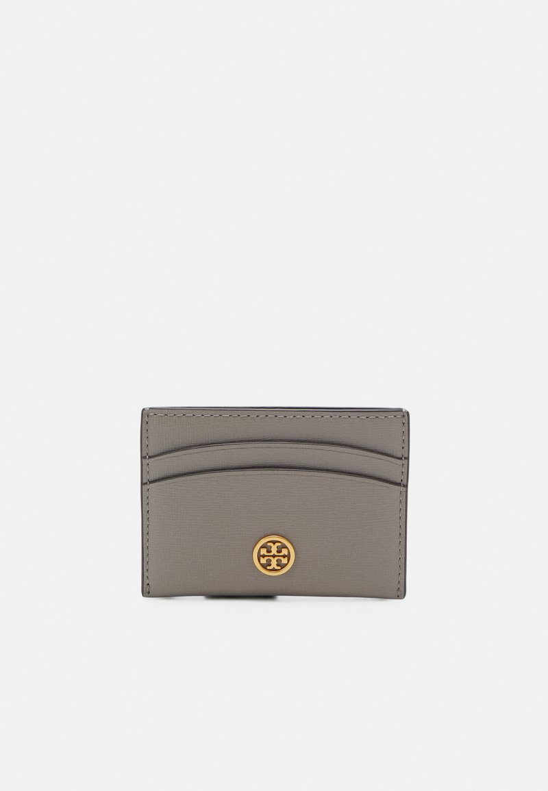 Tory Burch ROBINSON CARD CASE Business card holder gray heron/grey