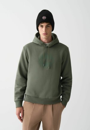 Felpa con cappuccio - dark green
