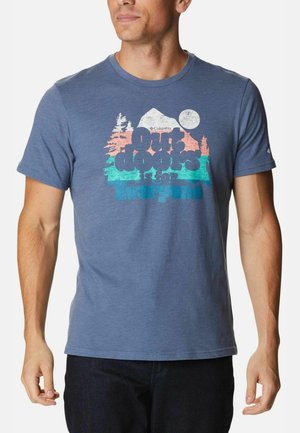 ALPINE WAY GRAPHIC TEE - T-shirt con stampa - blue