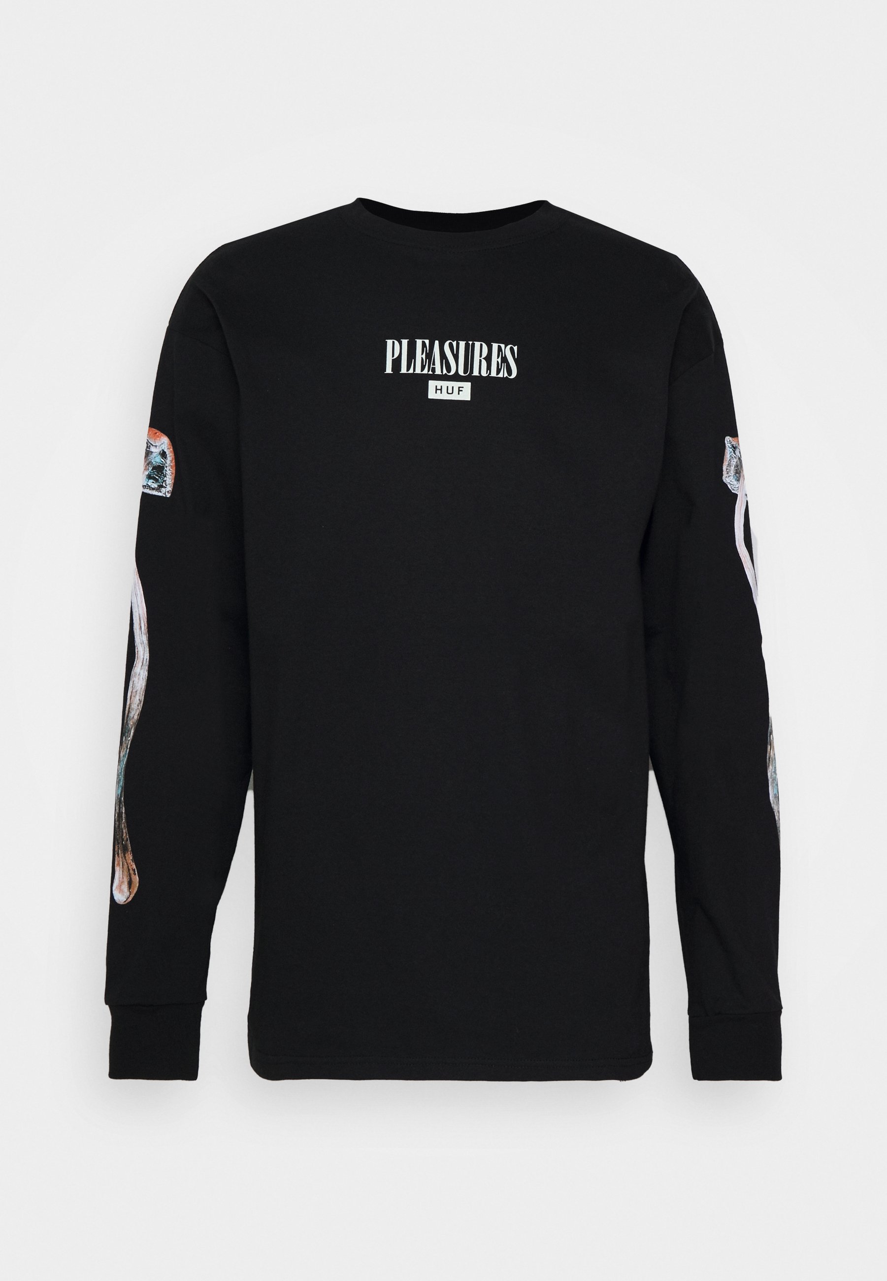 HUF x Pleasures Spore Long Sleeve - Black - Men - Size S